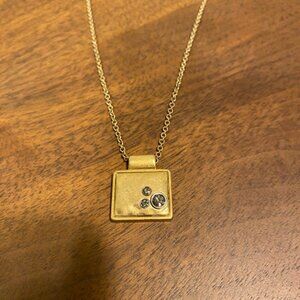 Lia Sophia Gold and Cut Crystal Necklace